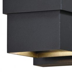 New 💯 Patriot Lighting® Lavage Textured Black LED Outdoor Wall Light ✔️ -Patriot Lighting Sales T0396 1