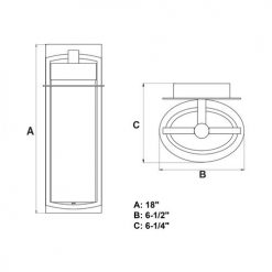Top 10 🔔 Patriot Lighting® Logan Carbon Bronze LED Outdoor Wall Light ⌛ -Patriot Lighting Sales T0425 DWG