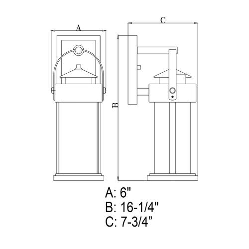 Promo 🎁 Patriot Lighting® Cumberland Textured Dark Bronze And Burnished Oak Outdoor Wall Light ✨ 7 Promo 🎁 Patriot Lighting® Cumberland Textured Dark Bronze And Burnished Oak Outdoor Wall Light ✨ - Image 5