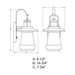 Brand new 👏 Patriot Lighting® Dualux® Bridgeport Oil-Rubbed Bronze Outdoor Wall Light ⌛ -Patriot Lighting Sales T0456 DWG