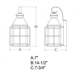 Cheapest ❤️ Patriot Lighting® Revered Oil-Rubbed Bronze Outdoor Wall Light 🌟 -Patriot Lighting Sales T0463 DWG