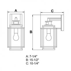 Promo 🎉 Patriot Lighting® Dualux® Hyde Park Espresso Bronze Outdoor Wall Light 🔥 11 Promo 🎉 Patriot Lighting® Dualux® Hyde Park Espresso Bronze Outdoor Wall Light 🔥 -Patriot Lighting Sales T0469 DWG
