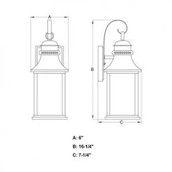Brand new 👏 Patriot Lighting® Cambridge Oil-Rubbed Bronze Outdoor Wall Light ✔️ 11 Brand new 👏 Patriot Lighting® Cambridge Oil-Rubbed Bronze Outdoor Wall Light ✔️ -Patriot Lighting Sales T0473 DWG