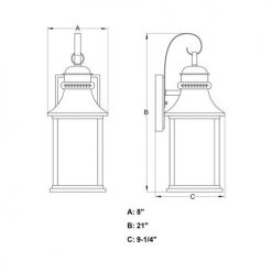 Outlet 😉 Patriot Lighting® Cambridge Oil-Rubbed Bronze Outdoor Wall Light 💯 -Patriot Lighting Sales T0474 DWG