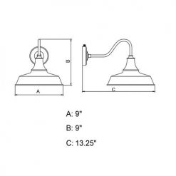 Cheapest 🔔 Patriot Lighting® Dorado Red Outdoor Wall Light ⭐ -Patriot Lighting Sales T0486 DWG