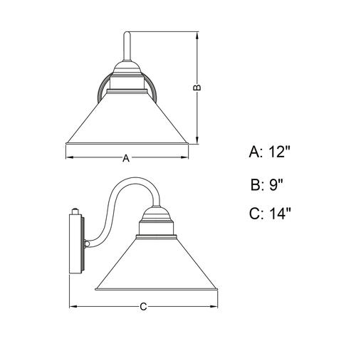 Wholesale ⭐ Patriot Lighting® Outland Brushed Pewter Outdoor Wall Light 🌟 6 Wholesale ⭐ Patriot Lighting® Outland Brushed Pewter Outdoor Wall Light 🌟 - Image 4