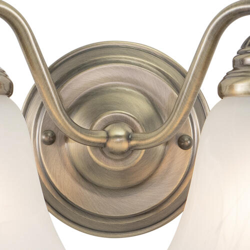 Brand new 🤩 Patriot Lighting® Standford Antique Brass 2 Light Vanity Light 🔥 4 Brand new 🤩 Patriot Lighting® Standford Antique Brass 2 Light Vanity Light 🔥 - Image 2