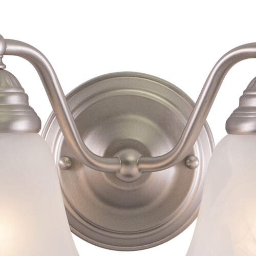 Budget 🤩 Patriot Lighting® Standford Brushed Nickel 2 Light Vanity Light ⌛ 4 Budget 🤩 Patriot Lighting® Standford Brushed Nickel 2 Light Vanity Light ⌛ - Image 2