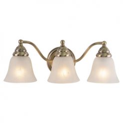 Promo 🎁 Patriot Lighting® Standford Antique Brass 3 Light Vanity Light 🔥