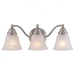 Promo ⌛ Patriot Lighting® Standford Brushed Nickel 3 Light Vanity Light 🎁