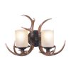 Best Sale 👏 Patriot Lighting® Yoho Black Walnut 2 Light Antler Vanity Light 🛒 -Patriot Lighting Sales W0033