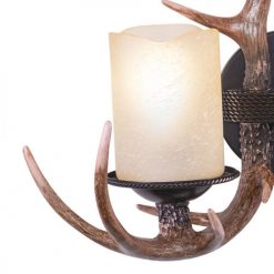Best Sale 👏 Patriot Lighting® Yoho Black Walnut 2 Light Antler Vanity Light 🛒 -Patriot Lighting Sales W0033 2