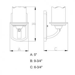 Best deal 😉 Patriot Lighting® Halifax Black Walnut 1 Light Vanity Light 💯 9 Best deal 😉 Patriot Lighting® Halifax Black Walnut 1 Light Vanity Light 💯 -Patriot Lighting Sales W0146 DWG