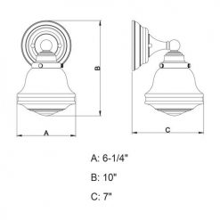 Brand new ⭐ Patriot Lighting® Huntley Oil Rubbed Bronze 1 Light Vanity Light 🎁 -Patriot Lighting Sales W0166 DWG