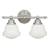Best Pirce 🔥 Patriot Lighting® Huntley Satin Nickel 2 Light Vanity Light ⌛ -Patriot Lighting Sales W0169