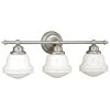 Best deal 🧨 Patriot Lighting® Huntley Satin Nickel 3 Light Vanity Light 👍