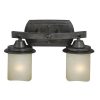 Budget 😀 Patriot Lighting® Halifax Black Walnut 2 Light Vanity Light 👍 -Patriot Lighting Sales W0182