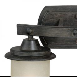 Budget 😀 Patriot Lighting® Halifax Black Walnut 2 Light Vanity Light 👍 -Patriot Lighting Sales W0182 2