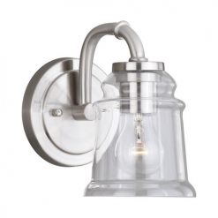 Buy 🥰 Patriot Lighting® Toledo Satin Nickel 1 Light Vanity Light 😀