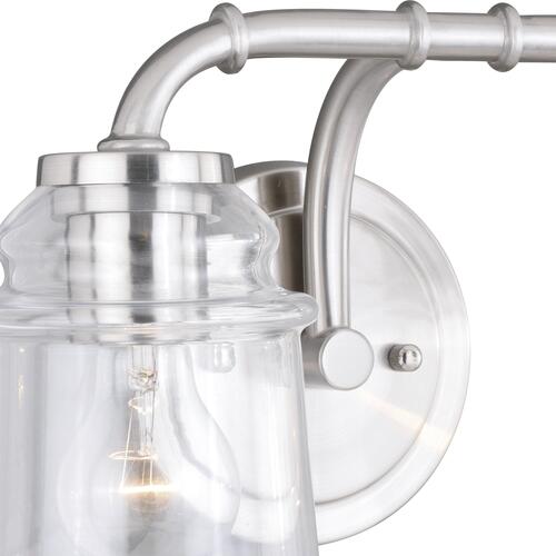 Discount 🧨 Patriot Lighting® Toledo Satin Nickel 2 Light Vanity Light 😀 4 Discount 🧨 Patriot Lighting® Toledo Satin Nickel 2 Light Vanity Light 😀 - Image 2