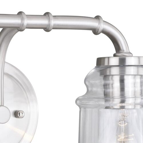 Discount 🧨 Patriot Lighting® Toledo Satin Nickel 2 Light Vanity Light 😀 5 Discount 🧨 Patriot Lighting® Toledo Satin Nickel 2 Light Vanity Light 😀 - Image 3