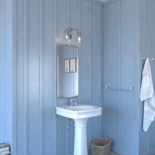 Discount 🧨 Patriot Lighting® Toledo Satin Nickel 2 Light Vanity Light 😀 7 Discount 🧨 Patriot Lighting® Toledo Satin Nickel 2 Light Vanity Light 😀 - Image 5