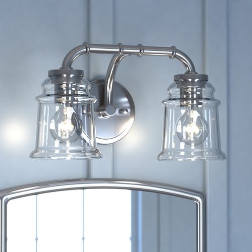 Discount 🧨 Patriot Lighting® Toledo Satin Nickel 2 Light Vanity Light 😀 8 Discount 🧨 Patriot Lighting® Toledo Satin Nickel 2 Light Vanity Light 😀 - Image 6