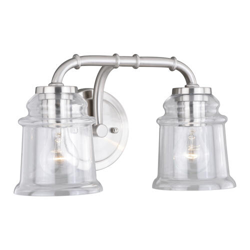 Discount 🧨 Patriot Lighting® Toledo Satin Nickel 2 Light Vanity Light 😀 3 Discount 🧨 Patriot Lighting® Toledo Satin Nickel 2 Light Vanity Light 😀