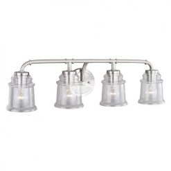 Best reviews of 😀 Patriot Lighting® Toledo Satin Nickel 4 Light Vanity Light 😉