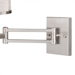 Outlet 🧨 Patriot Lighting® Polk Satin Nickel 1 Light Wall Light 🥰 -Patriot Lighting Sales W0259 2