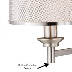 Outlet 🧨 Patriot Lighting® Polk Satin Nickel 1 Light Wall Light 🥰 -Patriot Lighting Sales W0259 3