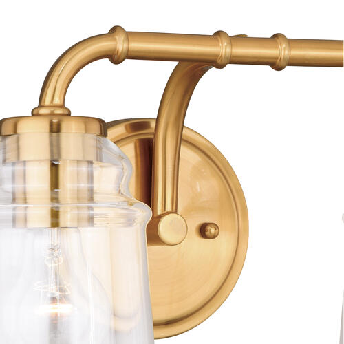 Discount ⌛ Patriot Lighting® Toledo Natural Brass 2 Light Vanity Light 💯 4 Discount ⌛ Patriot Lighting® Toledo Natural Brass 2 Light Vanity Light 💯 - Image 2