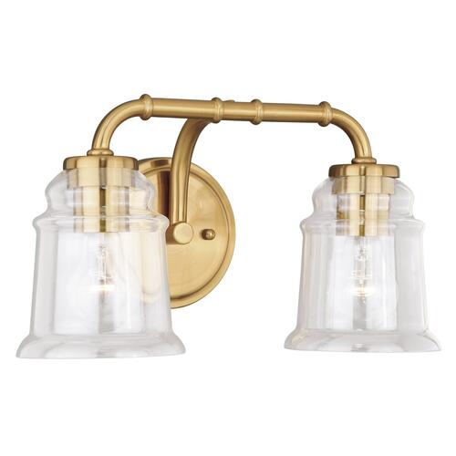 Discount ⌛ Patriot Lighting® Toledo Natural Brass 2 Light Vanity Light 💯 3 Discount ⌛ Patriot Lighting® Toledo Natural Brass 2 Light Vanity Light 💯