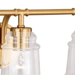 Best reviews of 🥰 Patriot Lighting® Toledo Natural Brass 3 Light Vanity Light 🔥 -Patriot Lighting Sales W0264 2