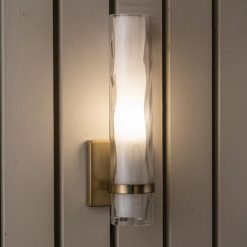 Brand new ⭐ Patriot Lighting® Vilo Natural Brass 1 Light Vanity Light ⌛ -Patriot Lighting Sales W0309 5