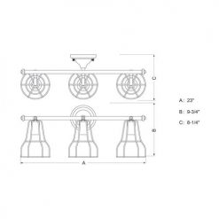 Brand new 🧨 Patriot Lighting® Clybourn Oil Rubbed Bronze 3 Light Vanity Light 😉 15 Brand new 🧨 Patriot Lighting® Clybourn Oil Rubbed Bronze 3 Light Vanity Light 😉 -Patriot Lighting Sales W0313 DWG