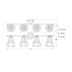 Best reviews of 🤩 Patriot Lighting® Clybourn Oil Rubbed Bronze 4 Light Vanity Light 😍 -Patriot Lighting Sales W0314 DWG