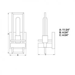 New 🥰 Patriot Lighting® Marquis Matte Black 1 Light Wall Light 😍 -Patriot Lighting Sales W0345 DWG
