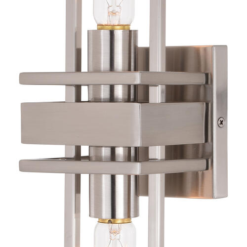 Buy 👏 Patriot Lighting® Marquis Satin Nickel 2 Light Wall Light 🥰 4 Buy 👏 Patriot Lighting® Marquis Satin Nickel 2 Light Wall Light 🥰 - Image 2