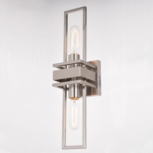 Buy 👏 Patriot Lighting® Marquis Satin Nickel 2 Light Wall Light 🥰 6 Buy 👏 Patriot Lighting® Marquis Satin Nickel 2 Light Wall Light 🥰 - Image 4