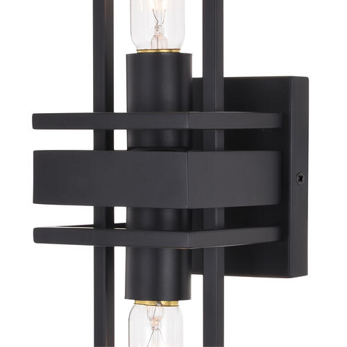 Flash Sale ⭐ Patriot Lighting® Marquis Matte Black 2 Light Wall Light 🔔 4 Flash Sale ⭐ Patriot Lighting® Marquis Matte Black 2 Light Wall Light 🔔 - Image 2