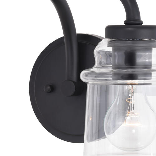 Outlet 👏 Patriot Lighting® Toledo Matte Black 2 Light Vanity Light ⭐ 5 Outlet 👏 Patriot Lighting® Toledo Matte Black 2 Light Vanity Light ⭐ - Image 3