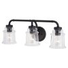 Flash Sale ✨ Patriot Lighting® Toledo Matte Black 3 Light Vanity Light 🔔 1 Flash Sale ✨ Patriot Lighting® Toledo Matte Black 3 Light Vanity Light 🔔 -Patriot Lighting Sales W0350