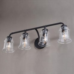 Buy 😀 Patriot Lighting® Toledo Matte Black 4 Light Vanity Light ✨ -Patriot Lighting Sales W0351 4