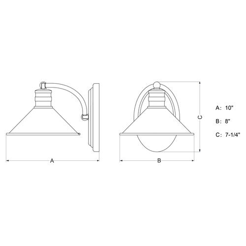 Coupon 🌟 Patriot Lighting® Akron Matte White 1 Light Vanity Light ✨ 9 Coupon 🌟 Patriot Lighting® Akron Matte White 1 Light Vanity Light ✨ - Image 7