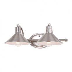 Best Sale ⭐ Patriot Lighting® Akron Matte White 2 Light Vanity Light ⌛