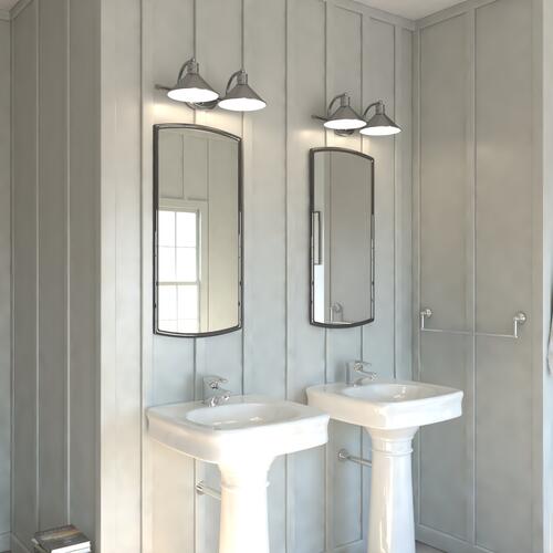Best Sale ⭐ Patriot Lighting® Akron Matte White 2 Light Vanity Light ⌛ 7 Best Sale ⭐ Patriot Lighting® Akron Matte White 2 Light Vanity Light ⌛ - Image 5