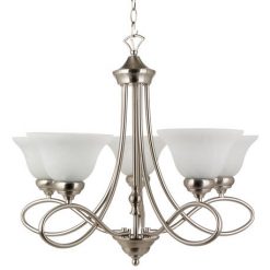 Buy 🔥 Patriot Lighting® Rianto 5-Light Brushed Nickel Chandelier 🔥
