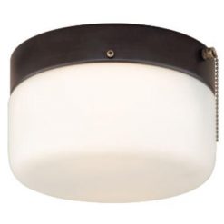 Outlet 👍 Patriot Lighting® Drum Bronze 2-Light Flush Mount Ceiling Light 😀
