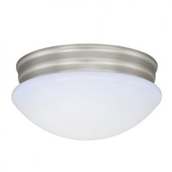 Best Pirce ❤️ Patriot Lighting® Brady Satin Nickel LED Flush Mount Ceiling Light 🔥
